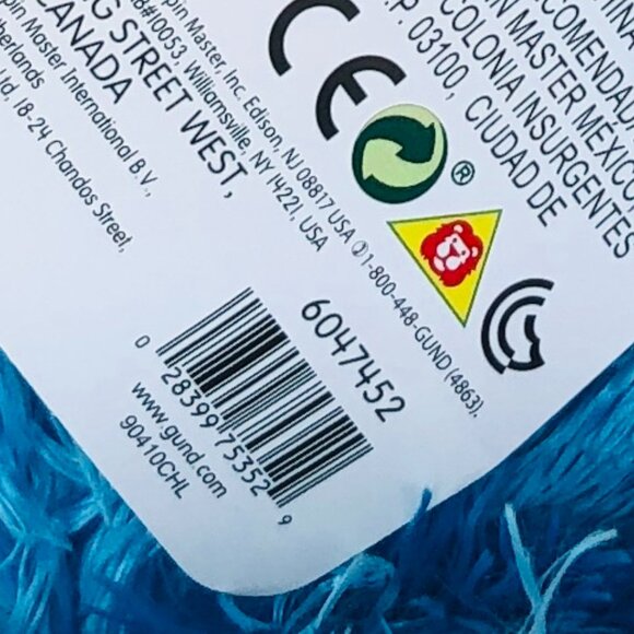 New w/Tag Gund Sesame Street-Cookie Monster Plush 12" - Picture 12 of 13